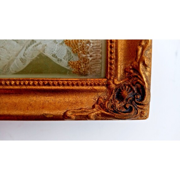 Vtg. 3D Shadow Box Victorian Fashion Diorama Room Decor 13 x 10 x 4" - Picture 8 of 12